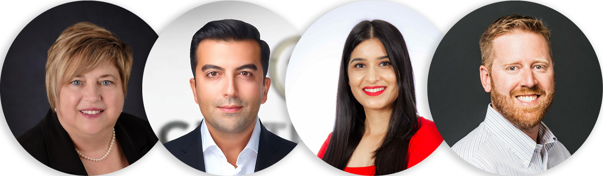 Nicolle Morrison, CENTURY 21 Northumberland Realty (1987) Ltd., Summerside, PE & Adil Baamar, CENTURY 21 Profusion, Montréal, QC & Navneet Sandhu, CENTURY 21 Realty Centre Inc., Brampton, ON & Adrian Bell, CENTURY 21 Prospect Realty Ltd., Yellowknife, NT