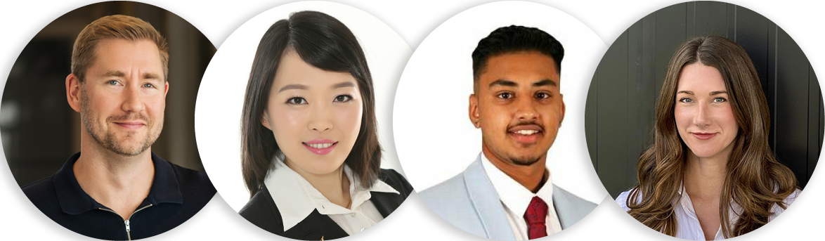Cameron Van Klei, CENTURY 21 Creekside Realty Ltd., Chilliwack, BC & Michelle Zhou, CENTURY 21 The One Realty, Markham, ON & Armanjot Sohal, CENTURY 21 Royaltors Realty Inc. Brokerage, Brampton, ON & Annelise Miller, CENTURY 21 Northwest Realty Ltd., Kitimat, BC